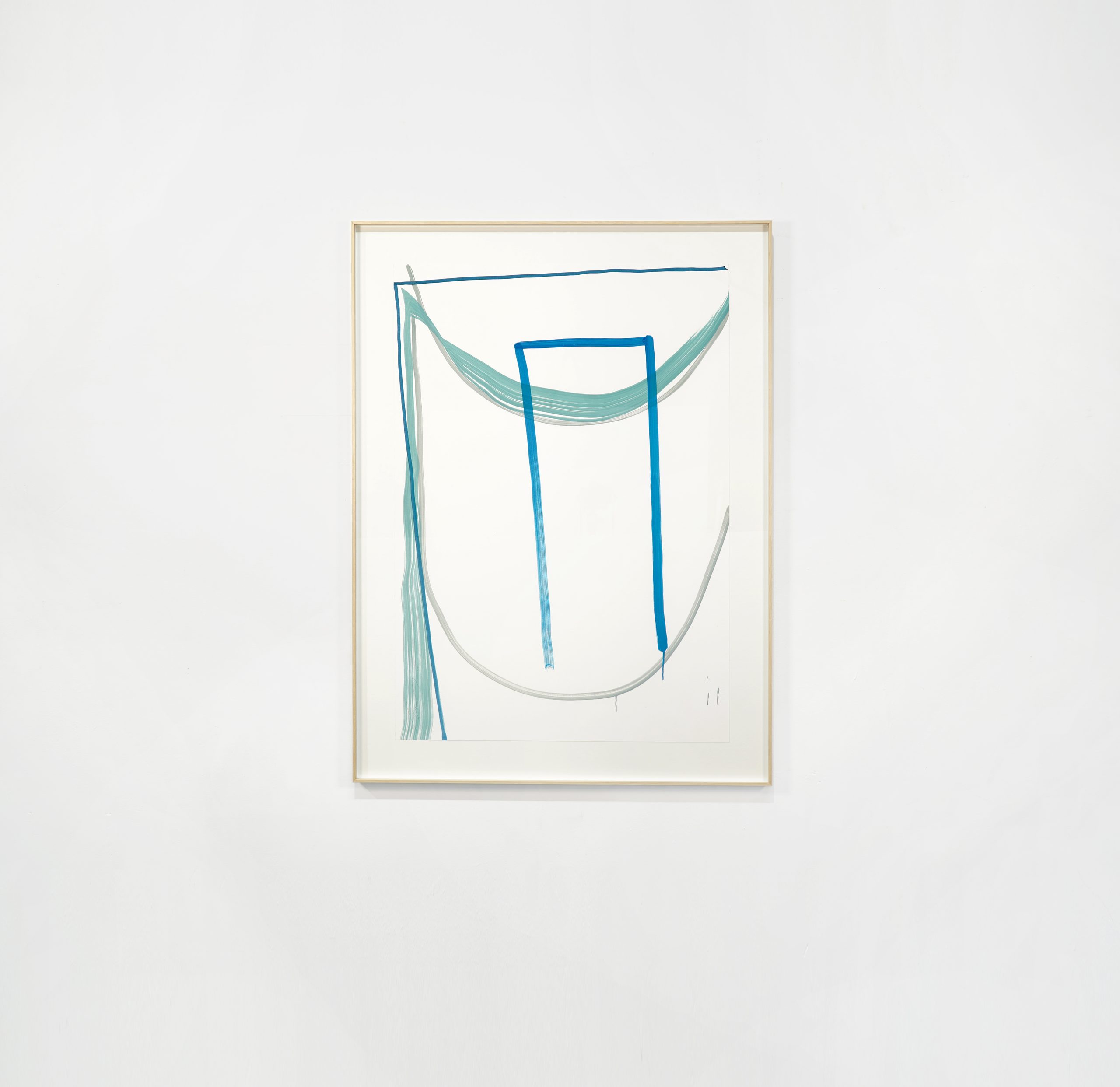 L’ombra de l’herba — Parets en peu. Óleo sobre papel / Oil on painting.  100x70cm. 2022